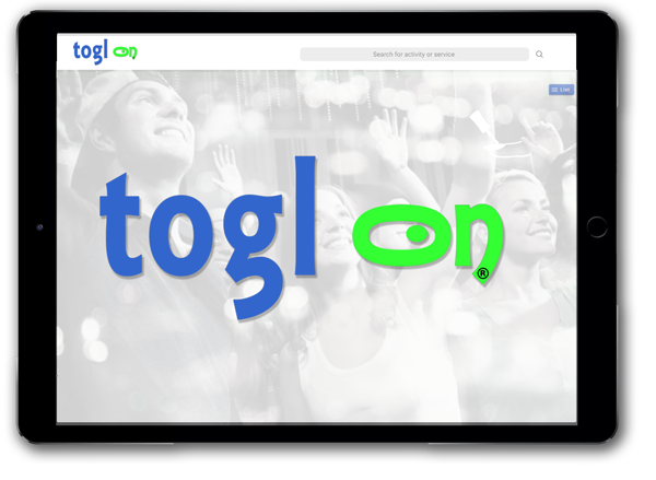 Ipad with Togl-On app